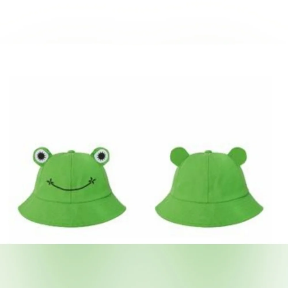 BOGO FREE SAOROPEB Frog Hat For Adult Teens, Cute Frog- Cotton Bucket Hat NEW - Picture 2 of 5